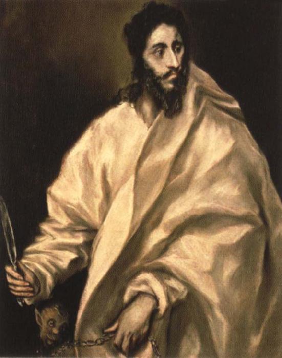 El Greco St Bartholomew Sweden oil painting art